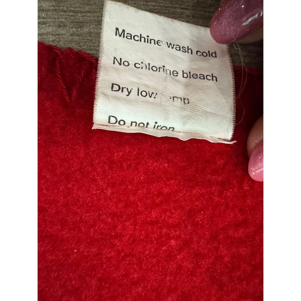 American Red Cross Fleece Blanket Red 58x67‎ Emergency Relief Throw Polyester